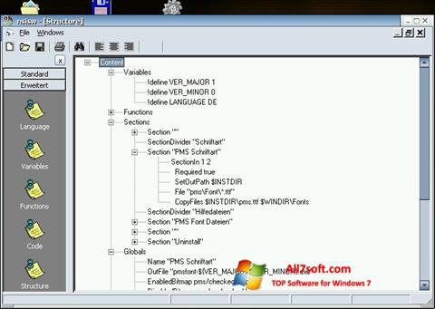 Ekrano kopija NSIS Windows 7