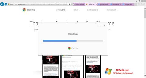 Ekrano kopija Google Chrome Offline Installer Windows 7