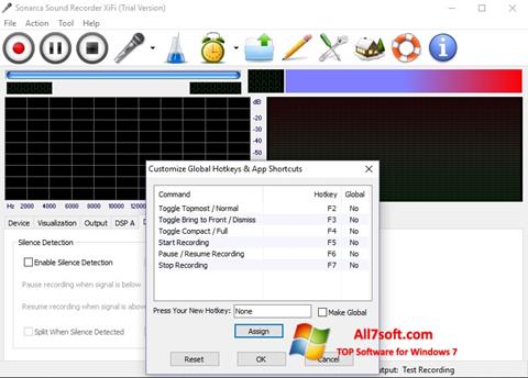 Ekrano kopija Absolute Sound Recorder Windows 7