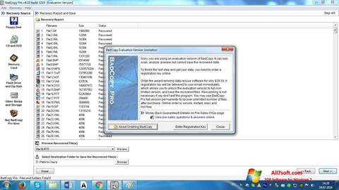 Ekrano kopija BadCopy Pro Windows 7