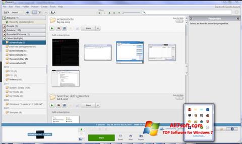Ekrano kopija Picasa Windows 7