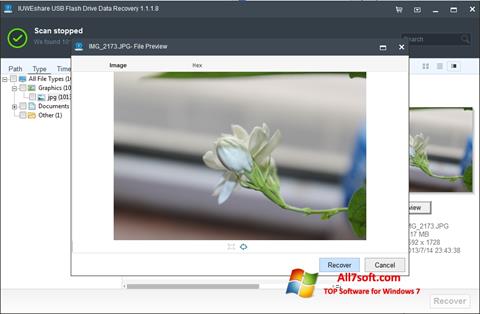 Ekrano kopija USB Flash Drive Recovery Windows 7