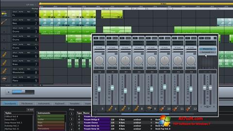Ekrano kopija MAGIX Music Maker Windows 7