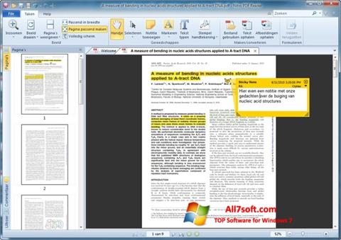 Ekrano kopija Nitro PDF Reader Windows 7