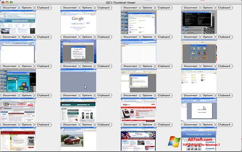 Ekrano kopija VNC Viewer Windows 7