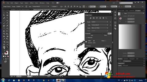 Ekrano kopija Adobe Illustrator CC Windows 7