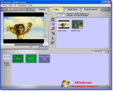 Ekrano kopija WinDVD Creator Windows 7