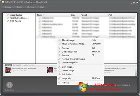Ekrano kopija DAEMON Tools Ultra Windows 7