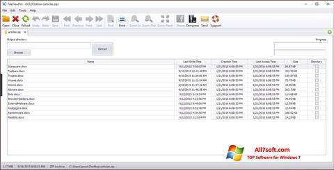 Ekrano kopija FileViewPro Windows 7