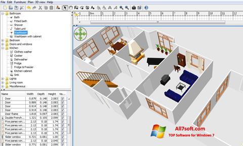 Ekrano kopija FloorPlan 3D Windows 7