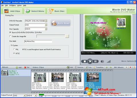 Ekrano kopija DVD Maker Windows 7