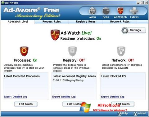 Ekrano kopija Ad-Aware Free Windows 7