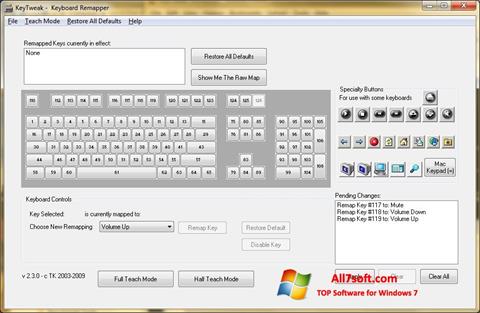 Ekrano kopija KeyTweak Windows 7