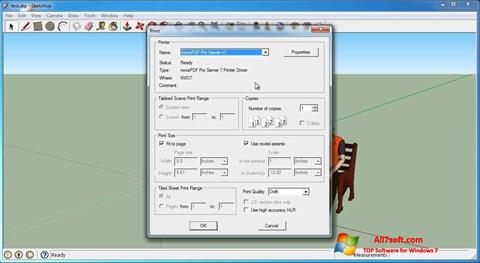 Ekrano kopija SketchUp Make Windows 7