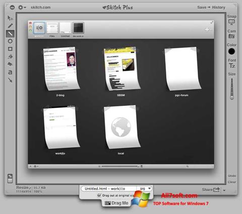 Ekrano kopija Skitch Windows 7