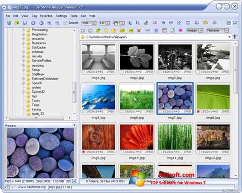 Ekrano kopija FastStone Image Viewer Windows 7