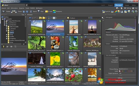 Ekrano kopija Zoner Photo Studio Windows 7