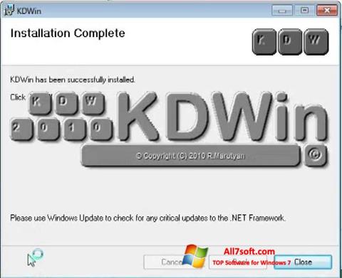Ekrano kopija KDWin Windows 7