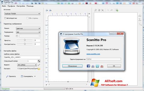 Ekrano kopija Scanitto Pro Windows 7
