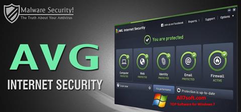 Ekrano kopija AVG Internet Security Windows 7