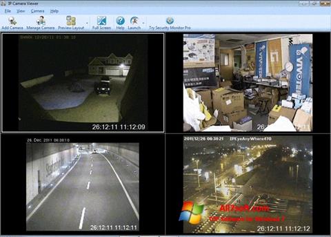 Ekrano kopija IP Camera Viewer Windows 7