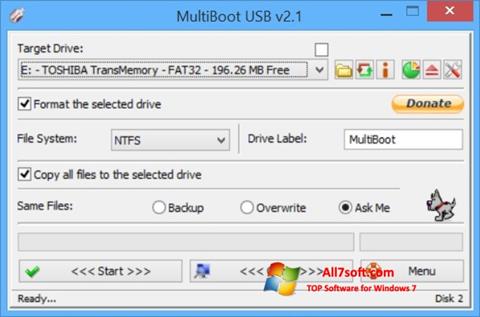 Ekrano kopija Multi Boot USB Windows 7
