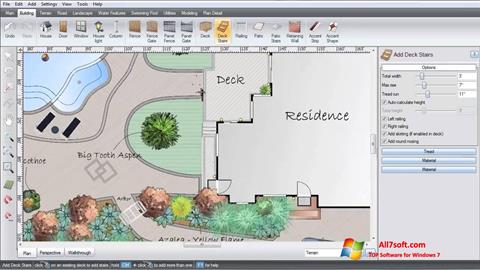 Ekrano kopija Realtime Landscaping Architect Windows 7