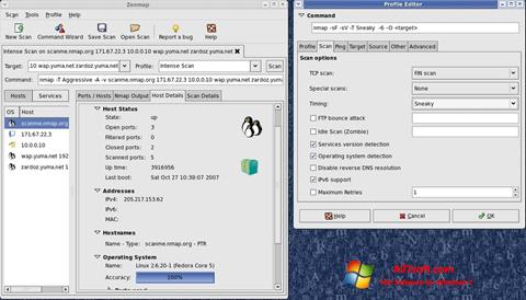 Ekrano kopija Nmap Windows 7