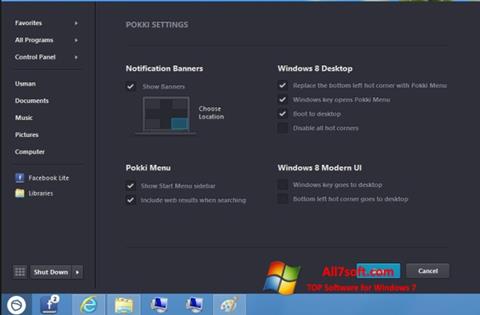 Ekrano kopija Pokki Windows 7