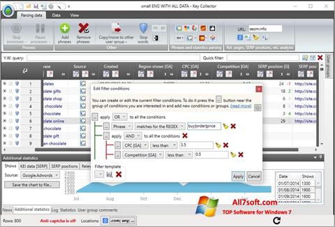 Ekrano kopija Key Collector Windows 7