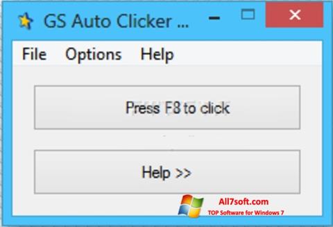Ekrano kopija GS Auto Clicker Windows 7
