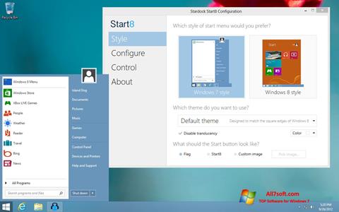 Ekrano kopija Start8 Windows 7