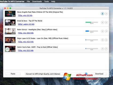 Ekrano kopija Free YouTube to MP3 Converter Windows 7