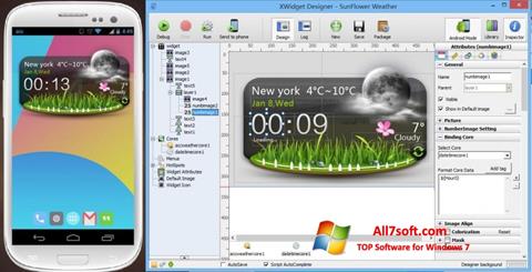 Ekrano kopija XWidget Windows 7