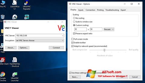 Ekrano kopija VNC Windows 7