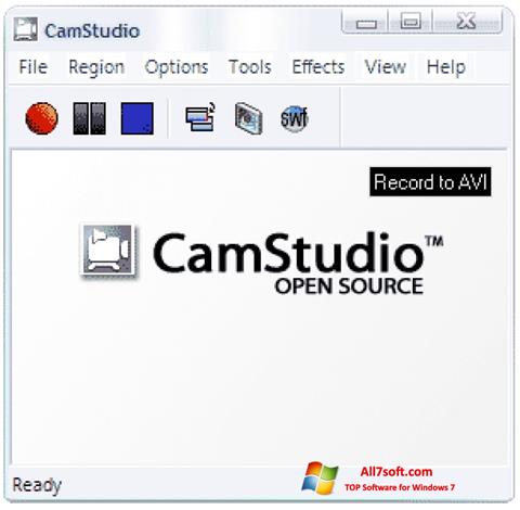 Ekrano kopija CamStudio Windows 7