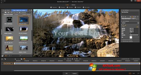 Ekrano kopija Pinnacle Studio Windows 7