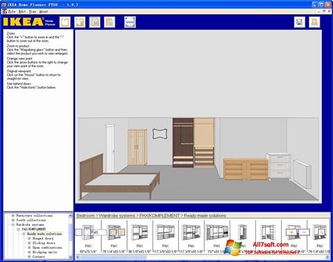 Ekrano kopija IKEA Home Planner Windows 7