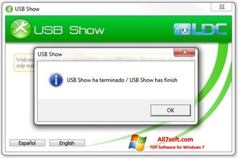 Ekrano kopija USB Show Windows 7