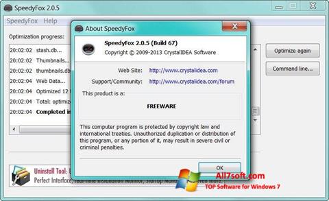 Ekrano kopija SpeedyFox Windows 7