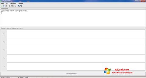 Ekrano kopija MyTestStudent Windows 7