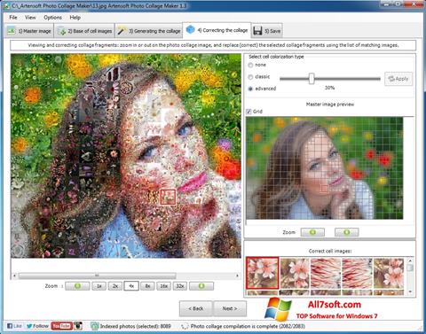Ekrano kopija Photo Collage Maker Windows 7
