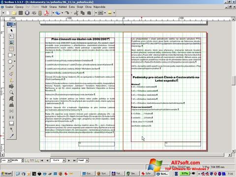 Ekrano kopija Scribus Windows 7