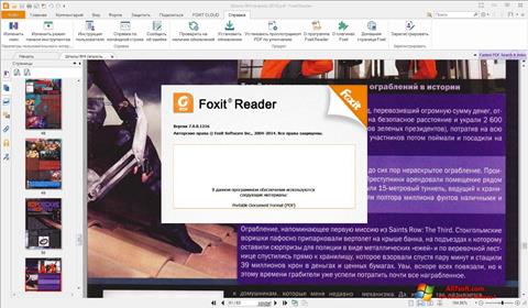 Ekrano kopija Foxit Reader Windows 7