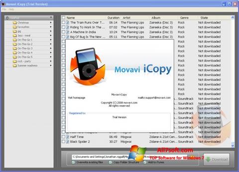 Ekrano kopija iCopy Windows 7