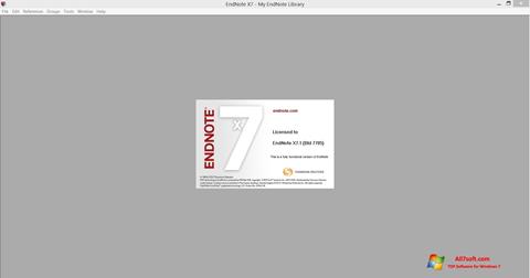 Ekrano kopija EndNote Windows 7