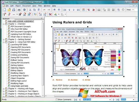 Ekrano kopija Foxit PDF Editor Windows 7