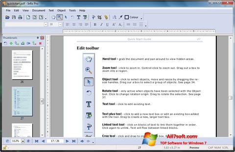 Ekrano kopija Infix PDF Editor Windows 7