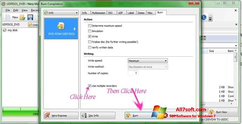 Ekrano kopija Nero Image Drive Windows 7