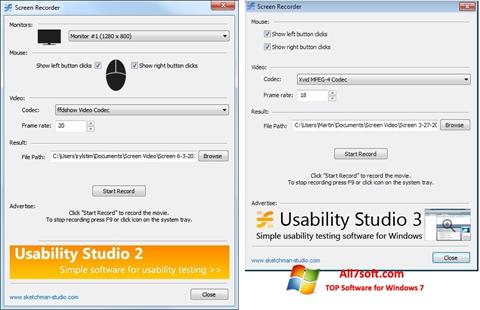 Ekrano kopija Rylstim Screen Recorder Windows 7